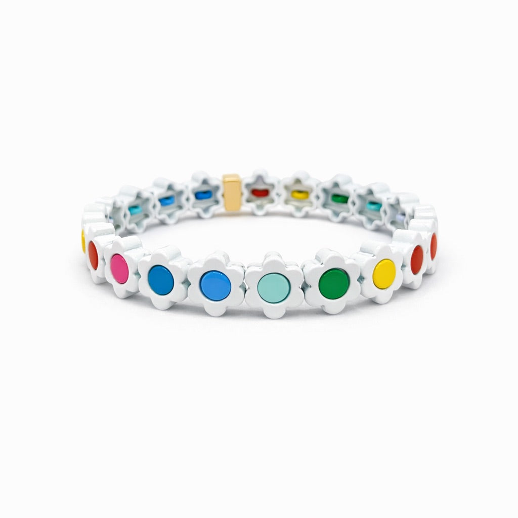 PULSERA FLORES DE COLORES
