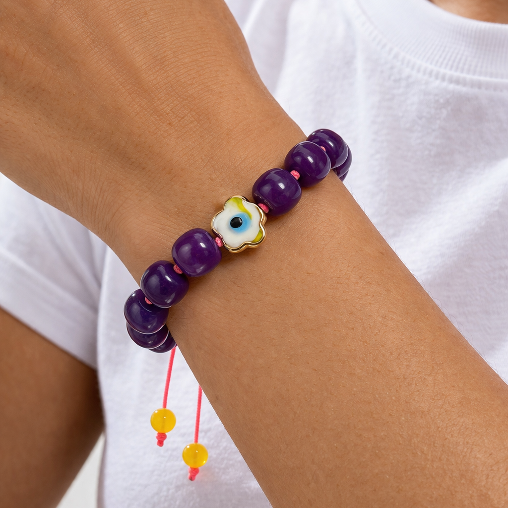 Pulsera jade morado