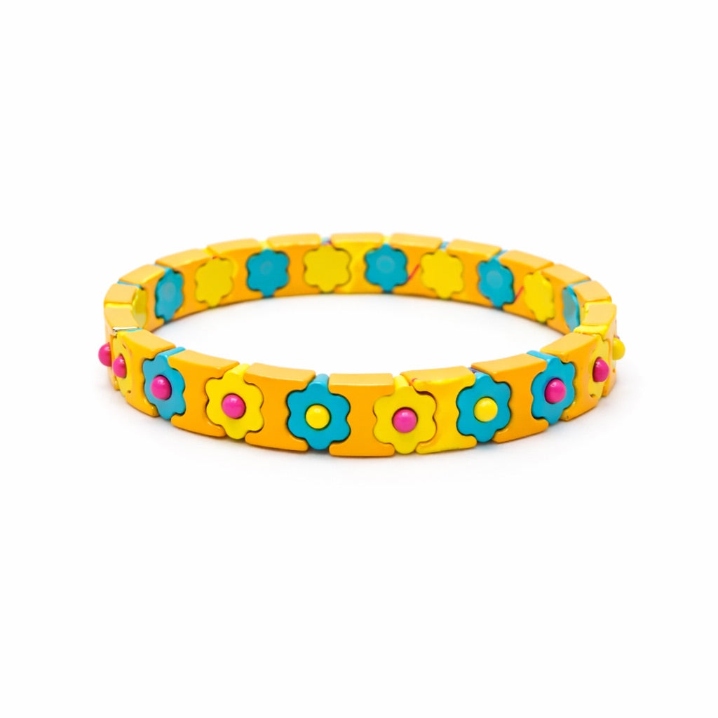 PULSERA ESMALTADA FLOWERS