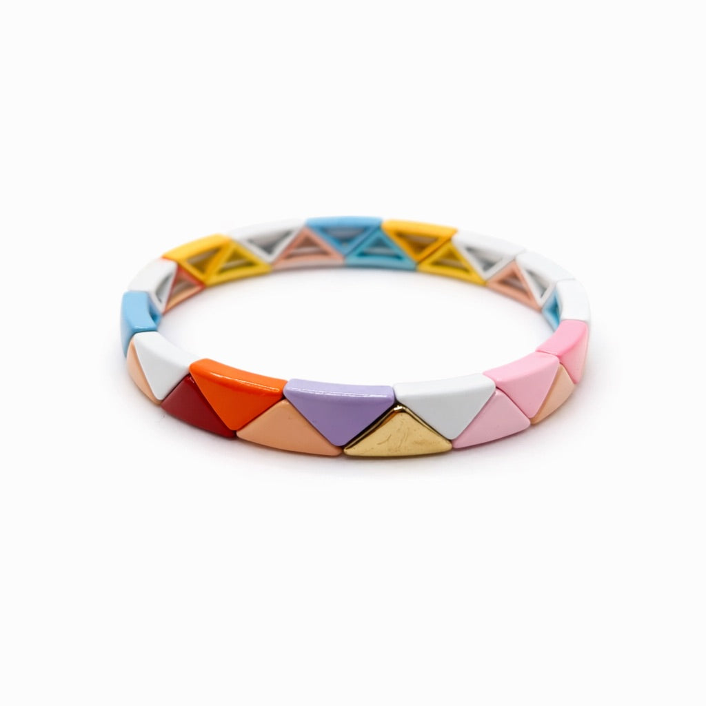 PULSERA ESMALTADA GEOMETRICA